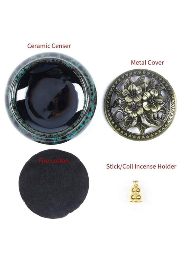 Ceramic Cone Incense Burner - Image 4