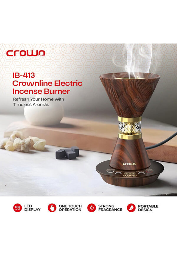 Crownline Electric Incense Bakhoor Burner (1 Year Brand Warranty) - Image 2