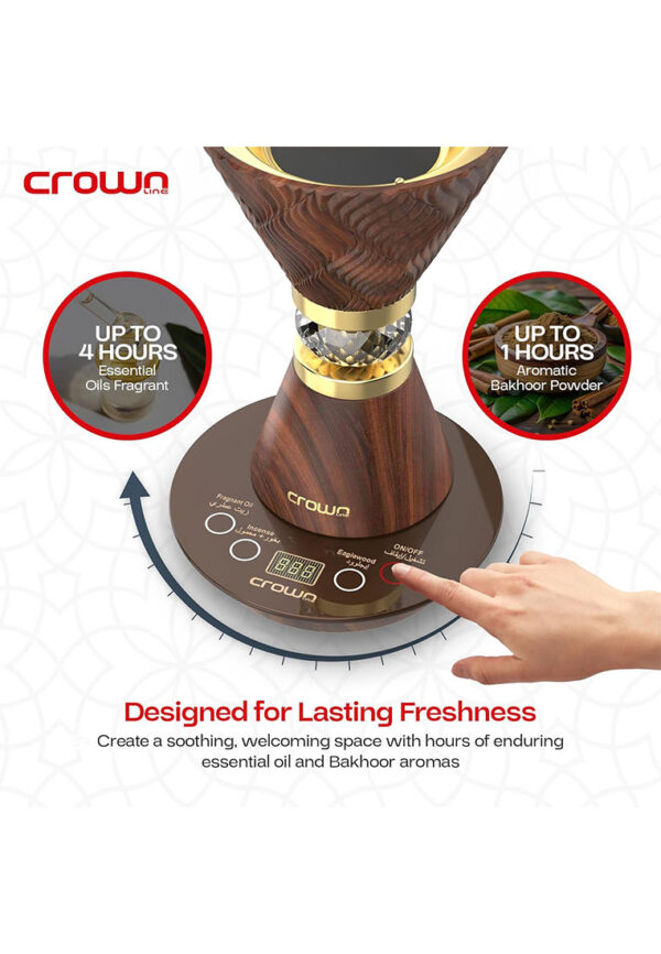 Crownline Electric Incense Bakhoor Burner (1 Year Brand Warranty) - Image 3