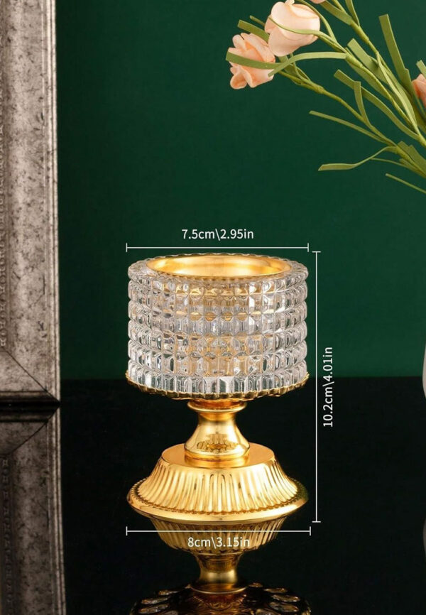 Elegant Crystal Oud & Incense Charcoal Burner - Image 2
